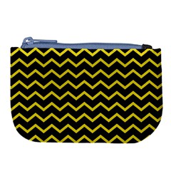 Yellow Chevron Large Coin Purse by jumpercat