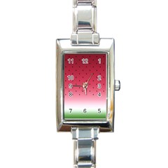 Watermelon Rectangle Italian Charm Watch by jumpercat