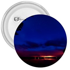 Canada Lake Night Evening Stars 3  Buttons by BangZart