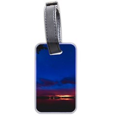 Canada Lake Night Evening Stars Luggage Tags (two Sides) by BangZart