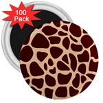 Animal Print Girraf Patterns 3  Magnets (100 pack) Front