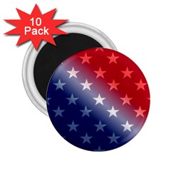 America Patriotic Red White Blue 2 25  Magnets (10 Pack)  by BangZart