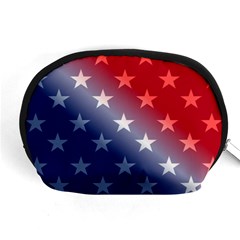 America Patriotic Red White Blue Accessory Pouches (medium)  by BangZart