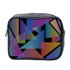 Triangle Gradient Abstract Geometry Mini Toiletries Bag 2-side by BangZart