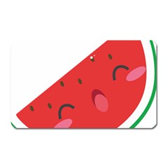 Watermelon Red Network Fruit Juicy Magnet (rectangular) by BangZart