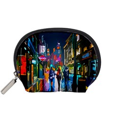 Abstract Vibrant Colour Cityscape Accessory Pouches (small)  by BangZart