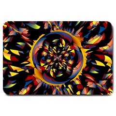 Spiky Abstract Large Doormat  by linceazul