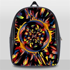 Spiky Abstract School Bag (xl) by linceazul