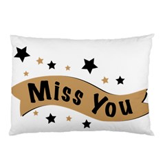 Lettering Miss You Banner Pillow Case by BangZart