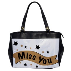 Lettering Miss You Banner Office Handbags by BangZart