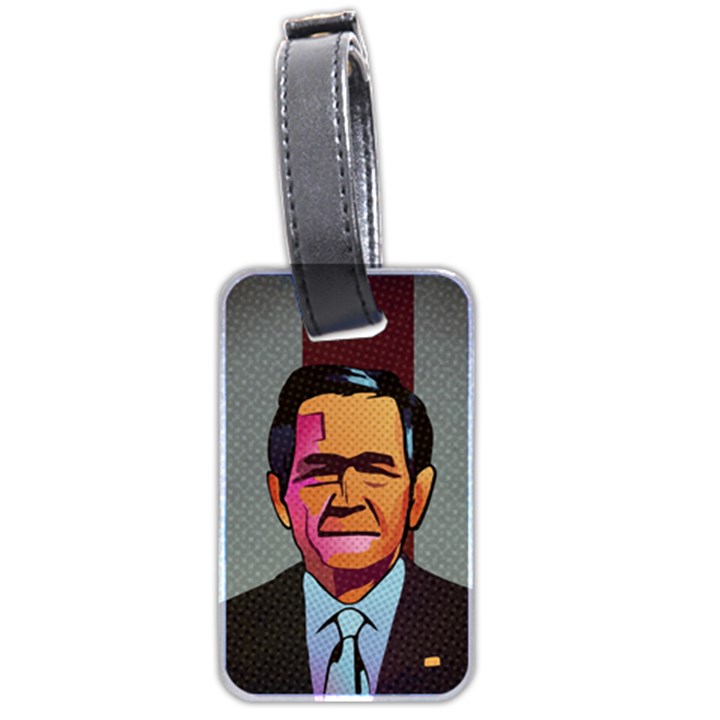 George W Bush Pop Art President Usa Luggage Tags (Two Sides)