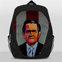 George W Bush Pop Art President Usa Backpack Bag by BangZart