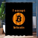 I accept bitcoin Shower Curtain 60  x 72  (Medium)  60 x72  Curtain