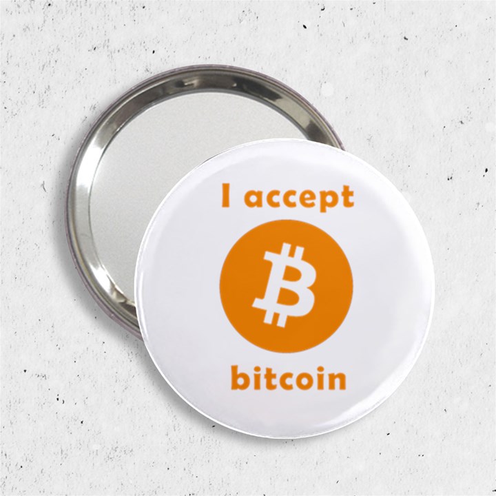 I accept bitcoin 2.25  Handbag Mirrors