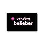 Verified Belieber Magnet (Name Card) Front