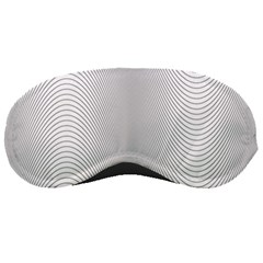 Monochrome Curve Line Pattern Wave Sleeping Masks by BangZart