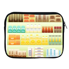 Supermarket Shelf Coffee Tea Grains Apple Ipad 2/3/4 Zipper Cases by Celenk