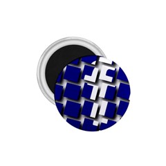 Facebook Social Media Network Blue 1 75  Magnets by Celenk