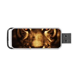 Cat Tiger Animal Wildlife Wild Portable Usb Flash (two Sides) by Celenk