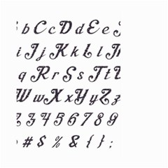 Font Lettering Alphabet Writing Large Garden Flag (two Sides) by Celenk