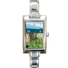 A Day At Safety Beach By Julie Grimshaw 2017 Rectangular Italian Charm Watch by JULIEGRIMSHAWARTS