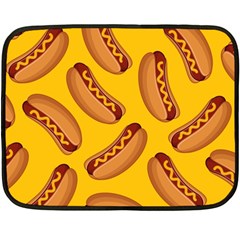 Hot Dog Seamless Pattern Double Sided Fleece Blanket (mini)  by Celenk