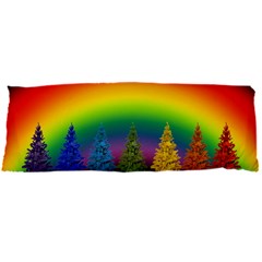 Christmas Colorful Rainbow Colors Body Pillow Case Dakimakura (two Sides) by Celenk