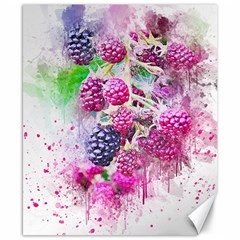 Blackberry Fruit Art Abstract Canvas 8  X 10  by Celenk