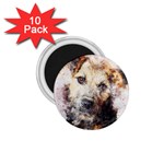 Dog Animal Pet Art Abstract 1.75  Magnets (10 pack)  Front