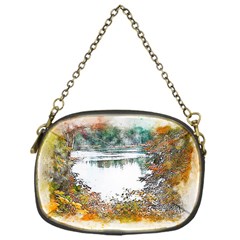 River Water Art Abstract Stones Chain Purses (one Side)  by Celenk