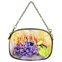 Fruit Plums Art Abstract Nature Chain Purses (one Side)  by Celenk