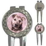 Dog Pet Terrier Art Abstract 3-in-1 Golf Divots Front