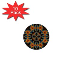 Tapestry Pattern 1  Mini Buttons (10 Pack)  by linceazul