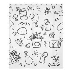 Set Chalk Out Scribble Collection Shower Curtain 60  X 72  (medium)  by Celenk