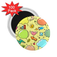 Cute Sketch Child Graphic Funny 2 25  Magnets (100 Pack)  by Celenk