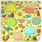 Cute Sketch Child Graphic Funny Canvas 16  x 16   15.2 x15.41  Canvas - 1