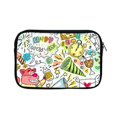 Doodle New Year Party Celebration Apple Ipad Mini Zipper Cases by Celenk