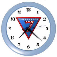 Carrier Air Wing Seven Wall Clock (color) by Bigfootshirtshop