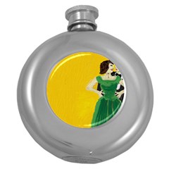 After Nine By Julie Grimshaw 2017 Round Hip Flask (5 Oz) by JULIEGRIMSHAWARTS