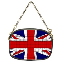 Union Jack Flag Uk Patriotic Chain Purses (one Side)  by Celenk