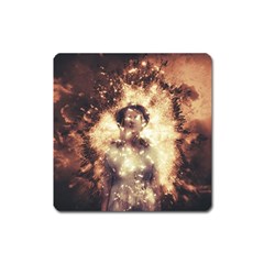 Science Fiction Teleportation Square Magnet by Celenk