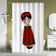 Frida Kahlo Doll Shower Curtain 48  X 72  (small)  by Valentinaart