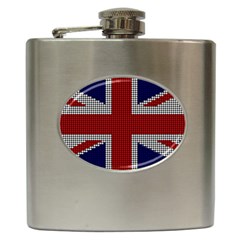 Union Jack Flag British Flag Hip Flask (6 Oz) by Celenk