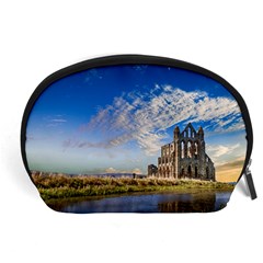 Ruin Church Ancient Architecture Accessory Pouches (large)  by Celenk