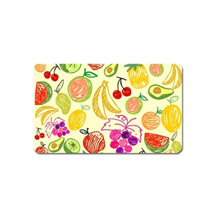 Cute Fruits Pattern Magnet (Name Card)