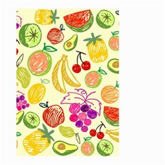 Cute Fruits Pattern Small Garden Flag (two Sides) by paulaoliveiradesign