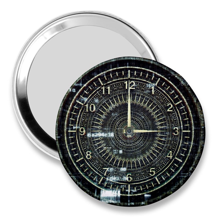 Time Machine Science Fiction Future 3  Handbag Mirrors