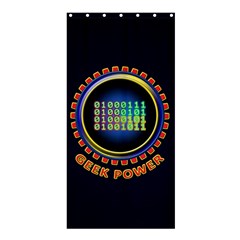 Geek Power Shower Curtain 36  X 72  (stall)  by linceazul