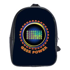 Geek Power School Bag (xl) by linceazul