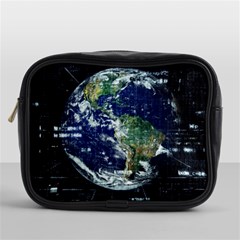 Earth Internet Globalisation Mini Toiletries Bags by Celenk